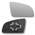 Replacement Wing Mirror Glass Right for Audi A4 2001-2008 Clip-On Driver Off side Heated Convex
