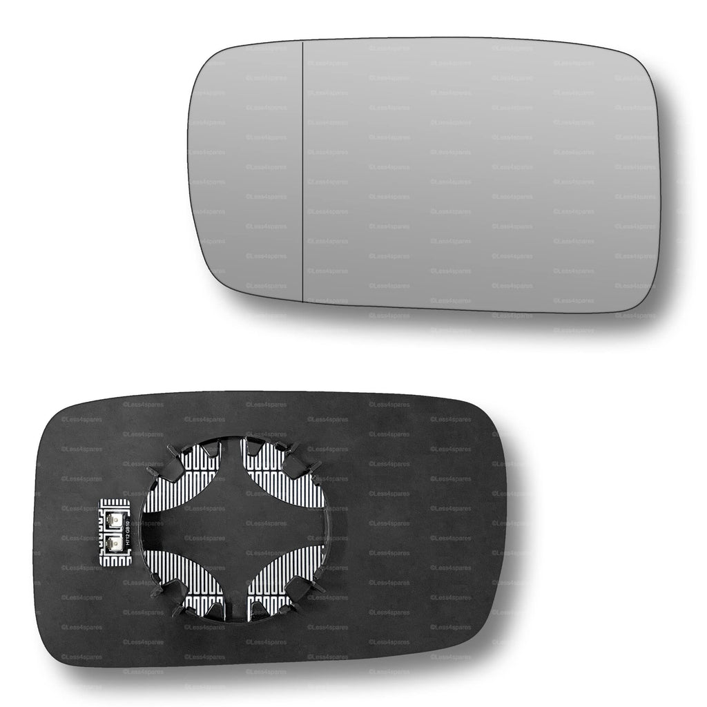 Replacement Wing Mirror Glass Left for BMW 3 Series (Coupe Convertible) 1998-2005 Clip-On Passenger Near Side N/S Heated with Blind Spot