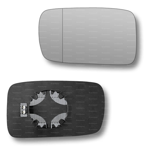 Replacement Wing Mirror Glass Left for BMW 3 Series (Coupe Convertible) 1998-2005 Clip-On Passenger Near Side N/S Heated with Blind Spot
