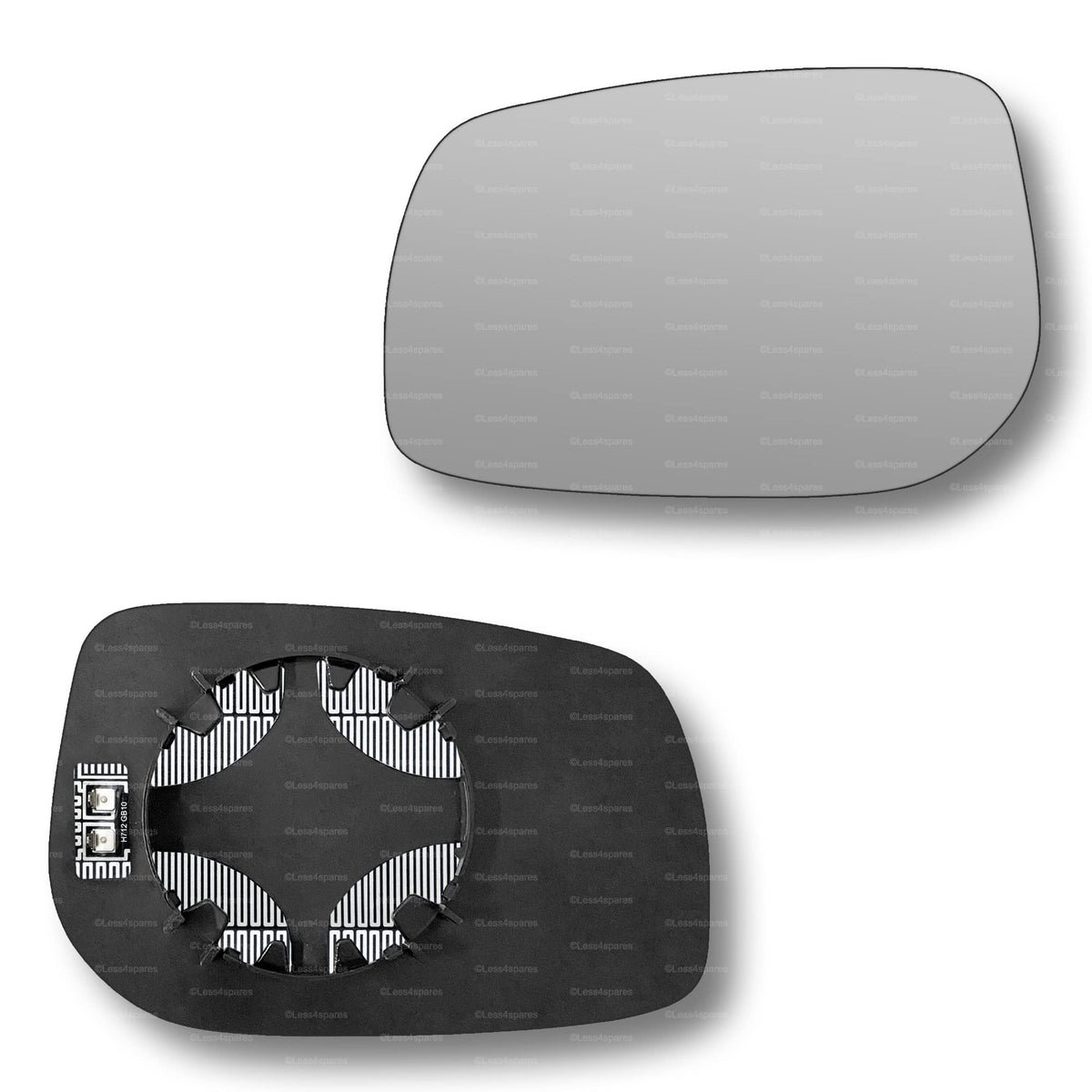 Replacement Wing Mirror Glass Left for Toyota Auris 2006-2012 Clip-On Passenger Near Side N/S Heated Convex