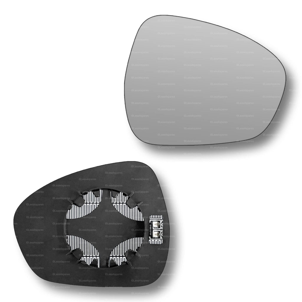 Replacement Wing Mirror Glass Right for Alfa Romeo Stelvio 2017-2022 Clip-On Driver Off side Heated Convex