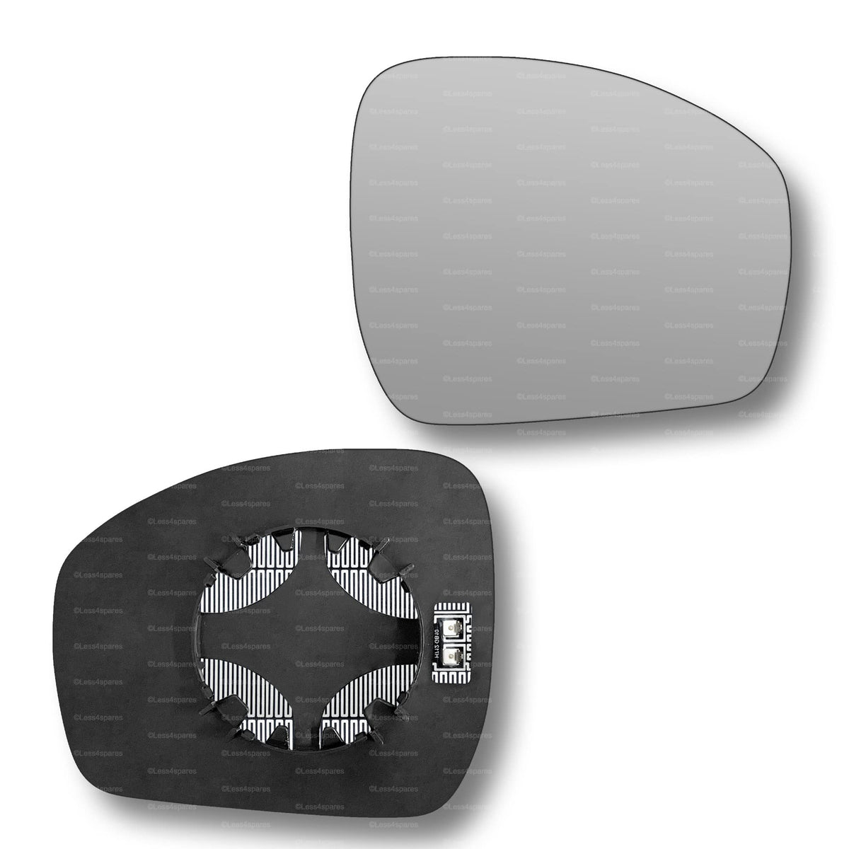 Replacement Wing Mirror Glass Right for Land Rover Discovery 2017-2022 Clip-On Driver Off side Heated Convex