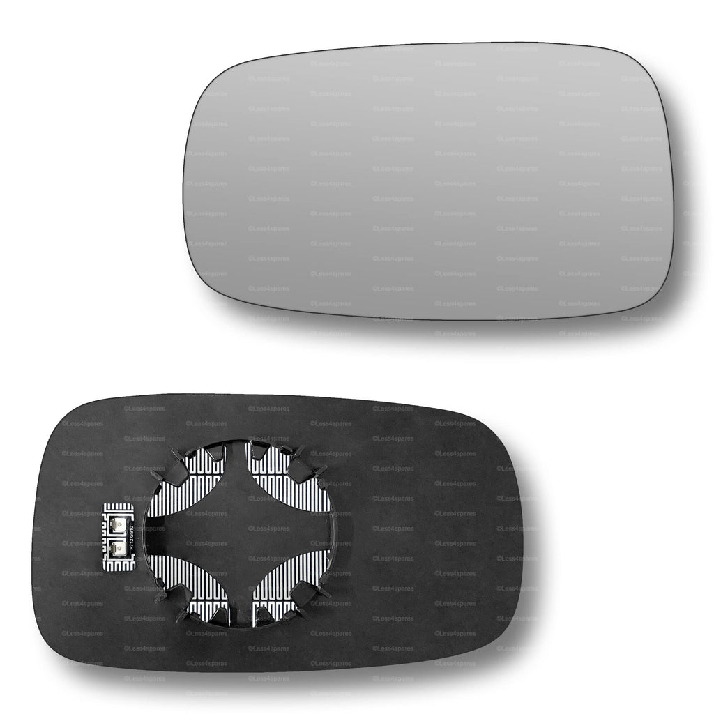 Replacement Wing Mirror Glass Left for Renault Scenic 2003-2009 Clip-On Passenger Near Side N/S Heated Convex