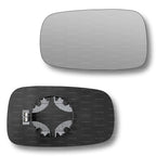 Replacement Wing Mirror Glass Left for Renault Scenic 2003-2009 Clip-On Passenger Near Side N/S Heated Convex