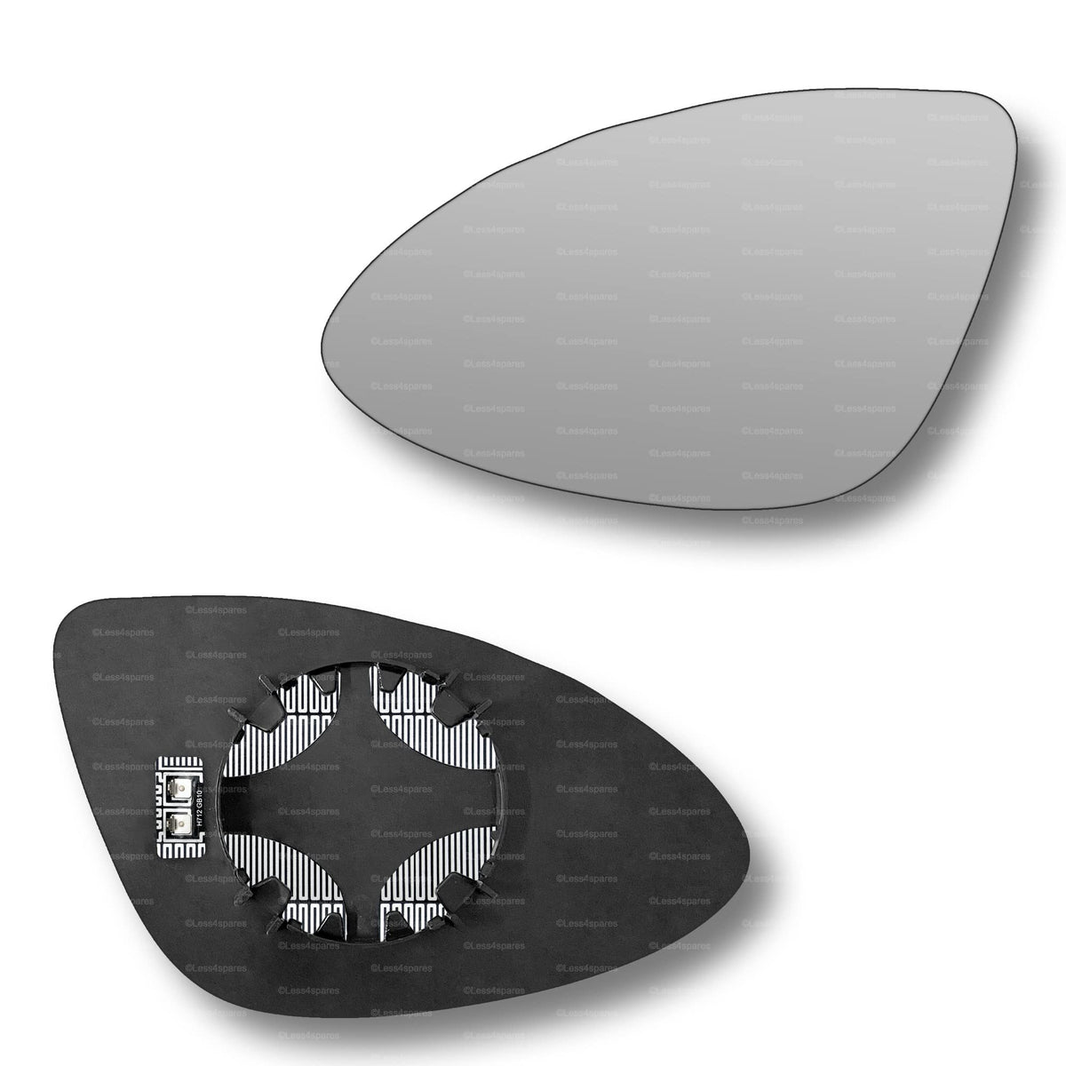 Replacement Wing Mirror Glass Left for Porsche Cayenne 2010-2018 Clip-On Passenger Near Side N/S Heated Convex