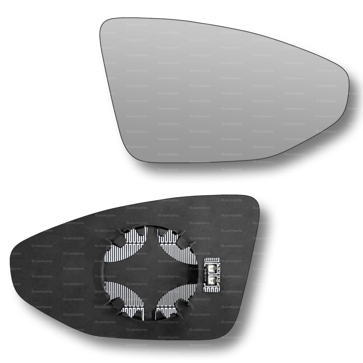 Replacement Wing Mirror Glass Right for Audi A8 2017-2022 Clip-On Driver Off side Heated Convex