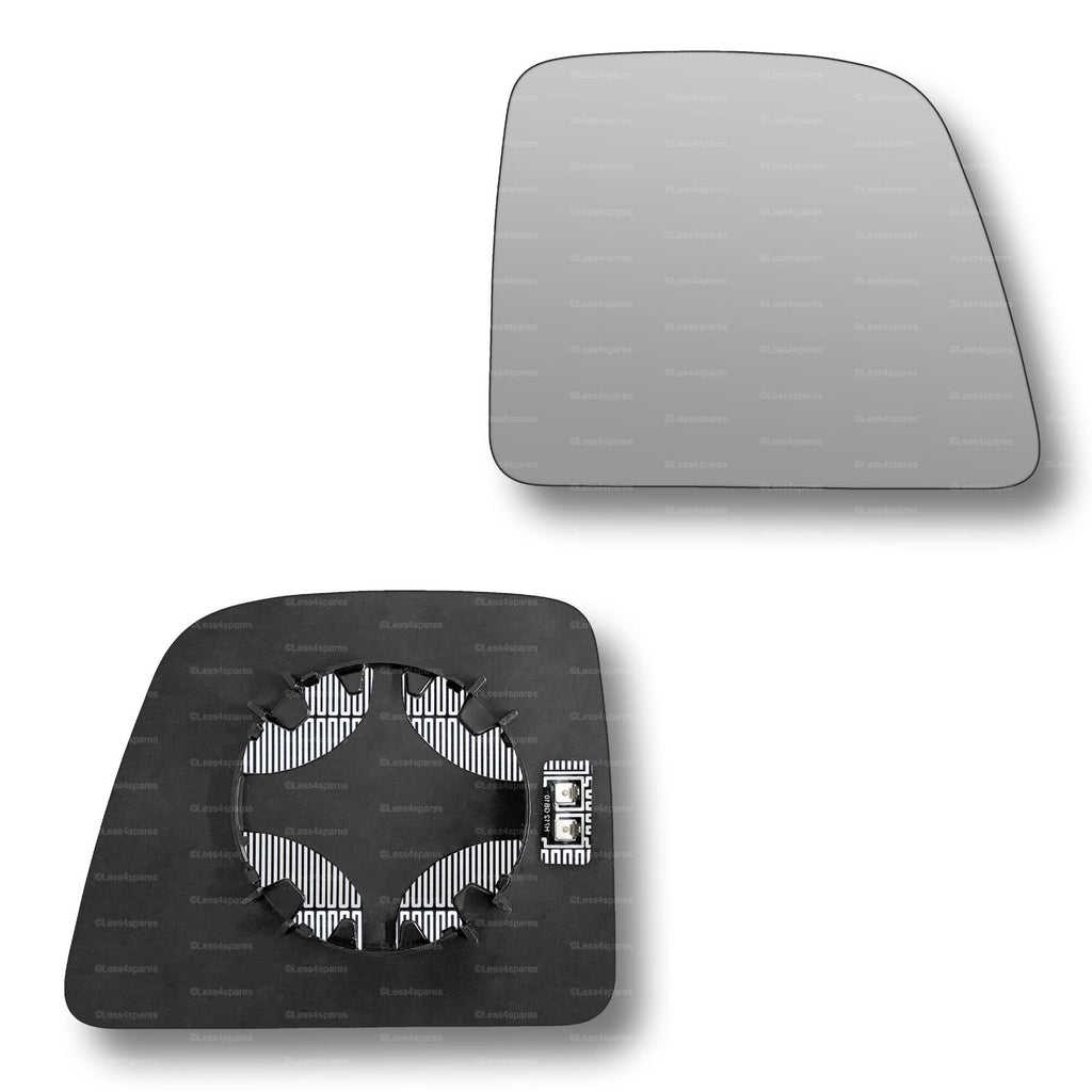 Replacement Wing Mirror Glass Right for Ford Transit Connect 2014-2018 Clip-On Driver Off side Heated Convex