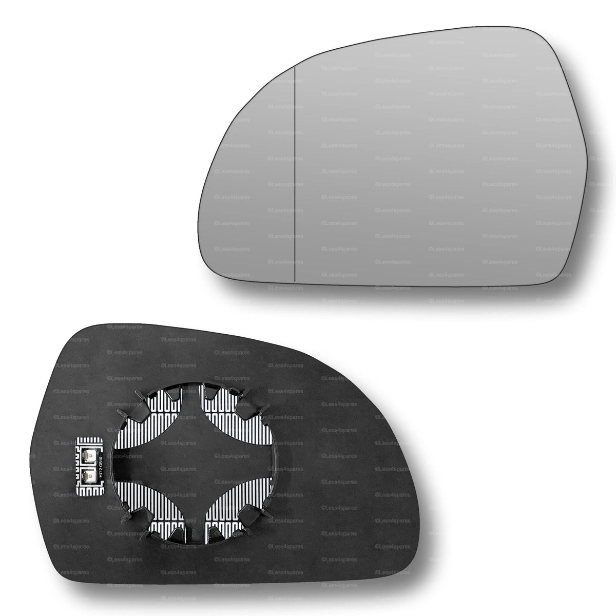 Replacement Wing Mirror Glass Left for Audi A3 2008-2010 Clip-On Passenger Near Side N/S Heated with Blind Spot