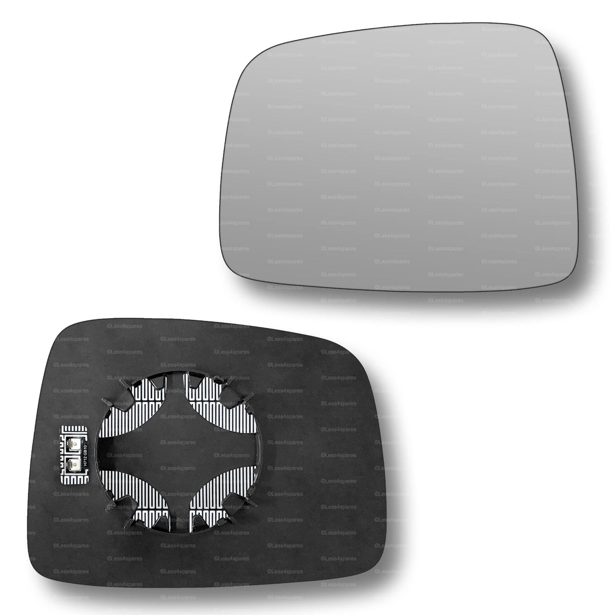 Replacement Wing Mirror Glass Left for Jeep Cherokee 2001-2007 Clip-On Passenger Near Side N/S Heated Convex