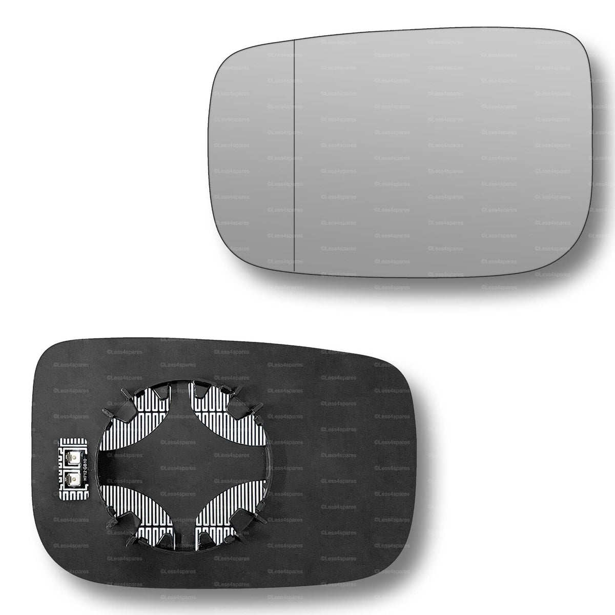 Replacement Wing Mirror Glass Left for Volvo XC60 2008-2017 Clip-On Passenger Near Side N/S Heated with Blind Spot