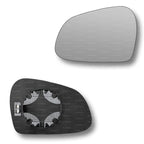 Replacement Wing Mirror Glass Left for Hyundai i10 2013-2019 Clip-On Passenger Near Side N/S Heated Convex