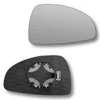 Replacement Wing Mirror Glass Right for Audi R8 2006-2012 Clip-On Driver Off side Heated Convex