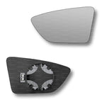 Replacement Wing Mirror Glass Left for Seat Leon 2012-2020 Clip-On Passenger Near Side N/S Heated Convex