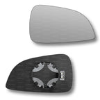 Replacement Wing Mirror Glass Right for Vauxhall Astra 2009-2010 Clip-On Driver Off side Heated Convex