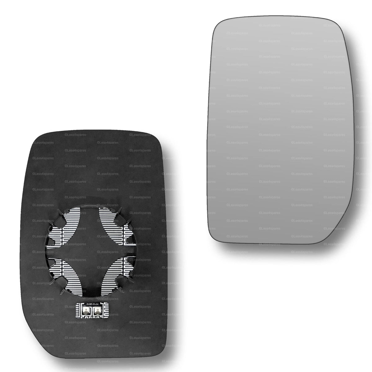 Replacement Wing Door Mirror Glass for Ford Transit mk6 mk7 2000-2014 Clip-On (Heated, Left Passenger Side)