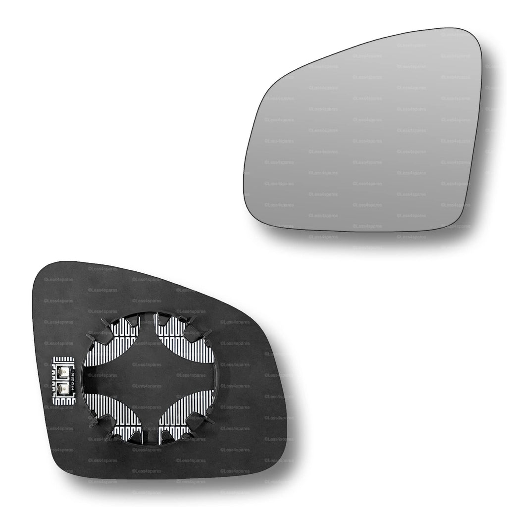 Replacement Wing Mirror Glass Left for Smart Fortwo Forfour 2014-2021 Clip-On Passenger Near Side N/S Heated Convex