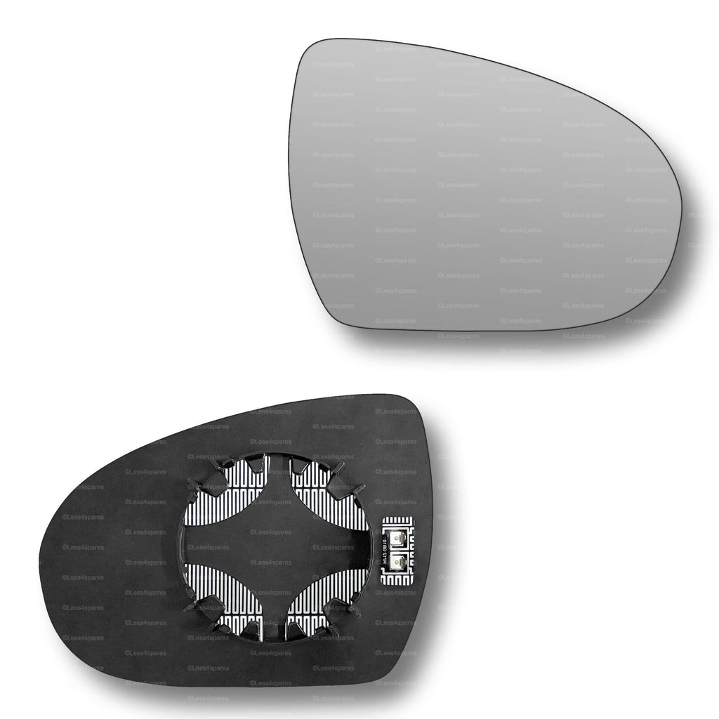 Replacement Wing Mirror Glass Right for Hyundai Tucson 2015-2019 Clip-On Driver Off side Heated Convex