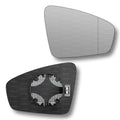Replacement Wing Mirror Glass Right for VW Tiguan 2016-2022 Clip-On Driver Off side Heated with Blind Spot