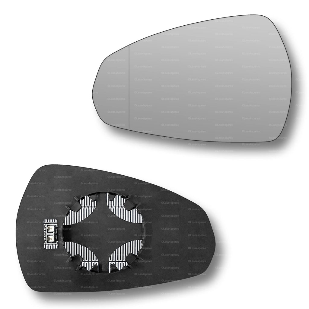 Replacement Wing Mirror Glass Left for Audi Q5 2017-2022 Clip-On Passenger Near Side N/S Heated with Blind Spot