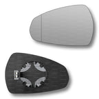 Replacement Wing Mirror Glass Left for Audi Q5 2017-2022 Clip-On Passenger Near Side N/S Heated with Blind Spot