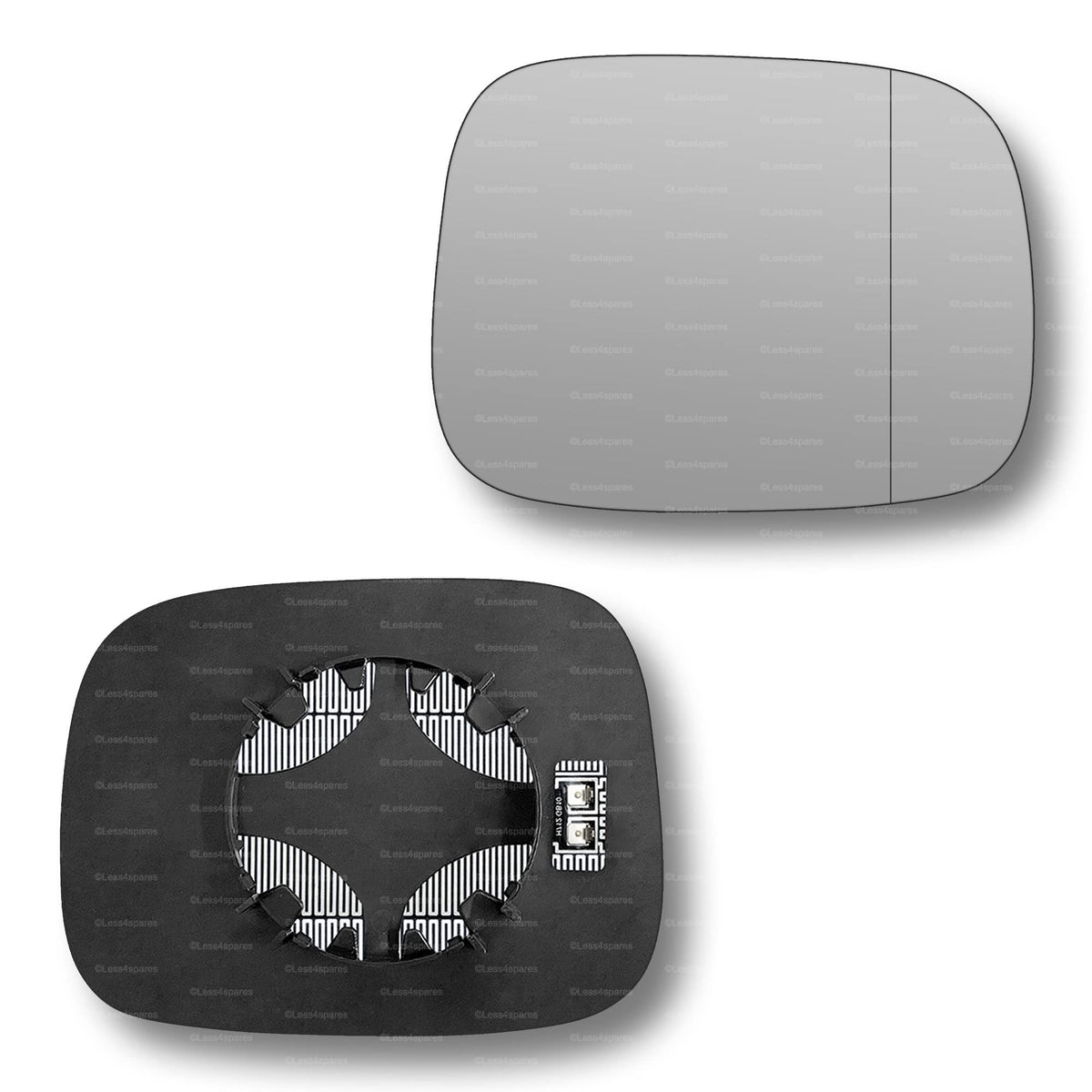 Replacement Wing Mirror Glass Right for Volvo XC70 2007-2016 Clip-On Driver Off side Heated with Blind Spot