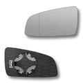 Replacement Wing Mirror Glass Left for Vauxhall Zafira 2005-2009 Clip-On Passenger Near Side N/S Heated with Blind Spot