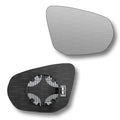 Replacement Wing Mirror Glass Right for Audi Q3 2018-2022 Clip-On Driver Off side Heated Convex