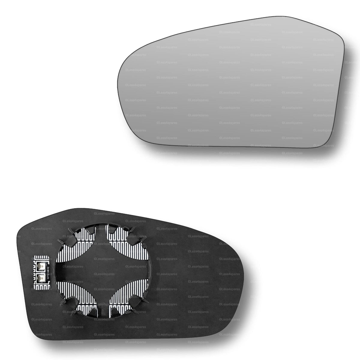 Replacement Wing Mirror Glass Left for Mercedes B-Class 2005-2008 Clip-On Passenger Near Side N/S Heated Convex