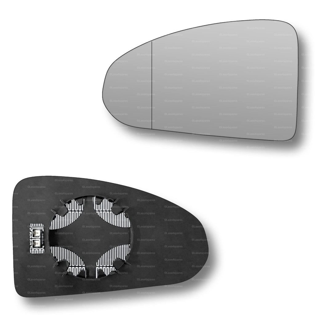 Replacement Wing Mirror Glass Left for Audi R8 2015-2022 Clip-On Passenger Near Side N/S Heated with Blind Spot