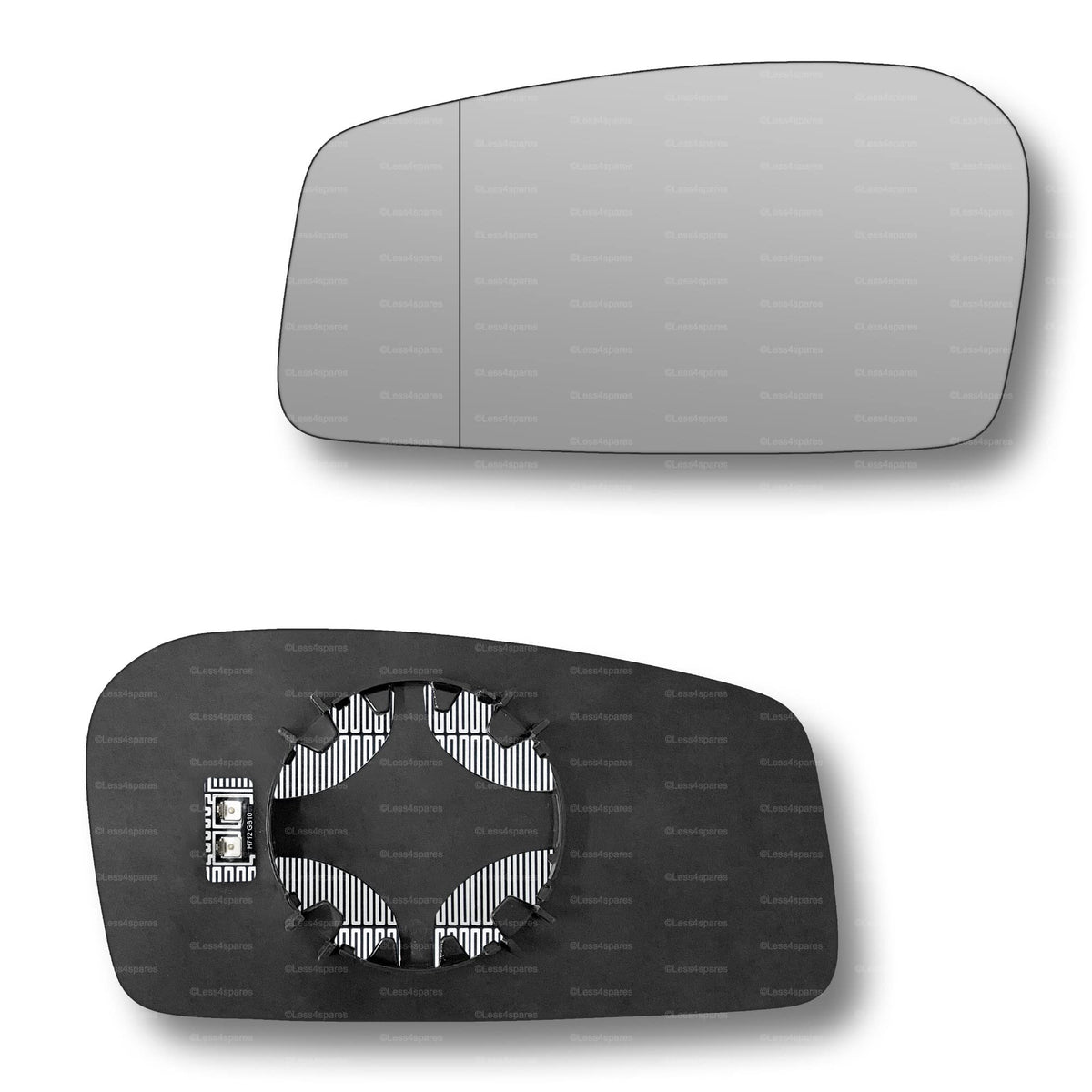 Replacement Wing Mirror Glass Left for Peugeot 806 1994-2002 Clip-On Passenger Near Side N/S Heated with Blind Spot