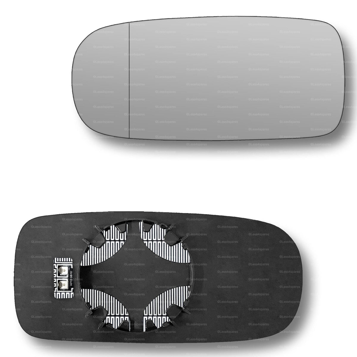 Replacement Wing Mirror Glass Left for Jaguar XJ 1994-2002 Clip-On Passenger Near Side N/S Heated with Blind Spot