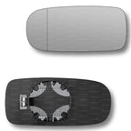 Replacement Wing Mirror Glass Left for Jaguar XK 1996-2005 Clip-On Passenger Near Side N/S Heated with Blind Spot
