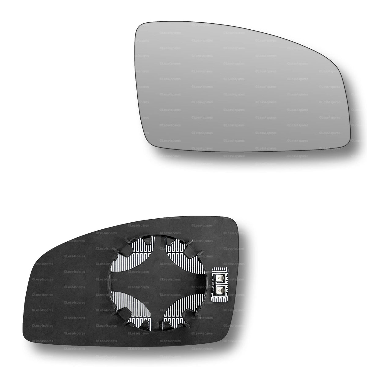 Replacement Wing Mirror Glass Right for Renault Espace 2003-2009 Clip-On Driver Off side Heated Convex