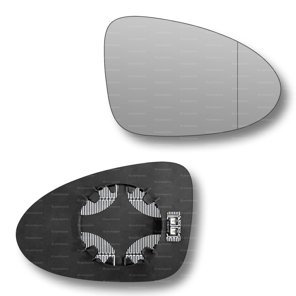 Replacement Wing Mirror Glass Right for Porsche Macan 2014-2022 Clip-On Driver Off side Heated with Blind Spot