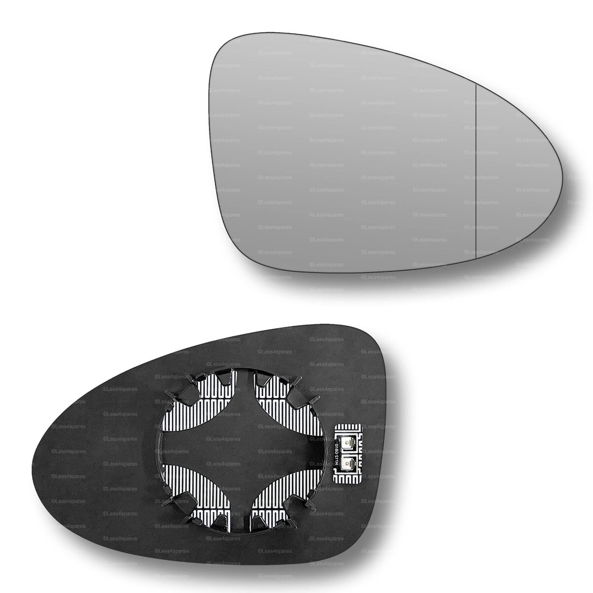 Replacement Wing Mirror Glass Right for Porsche Macan 2014-2022 Clip-On Driver Off side Heated with Blind Spot