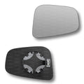 Replacement Wing Mirror Glass Right for Mitsubishi Shogun Pinin 1999-2007 Clip-On Driver Off side Heated Convex