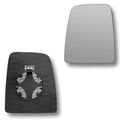Replacement Wing Mirror Glass Left for Mercedes Sprinter 2006-2018 Clip-On Passenger Near Side N/S Heated Convex