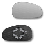 Replacement Wing Mirror Glass Right for Audi TT 1999-2006 Clip-On Driver Off side Heated Convex
