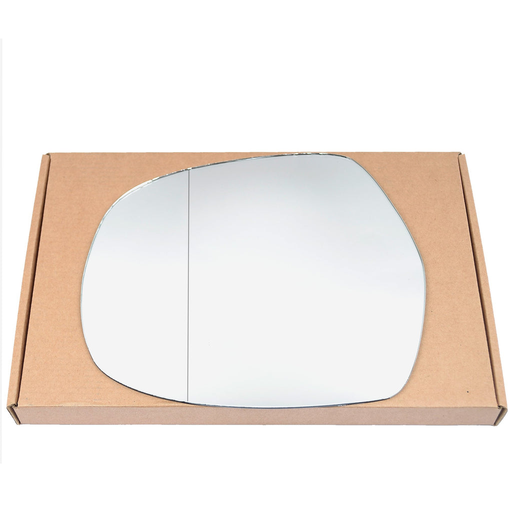 Wing Mirror Glass Left for Toyota Land Cruiser 2003-2009 Stick-On Passenger Near Side with Blind Spot