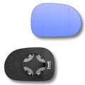 Replacement Blue Wing Mirror Glass Right for Mercedes M-Class 1998-2001 Clip-On Driver Off side Heated with Blind Spot