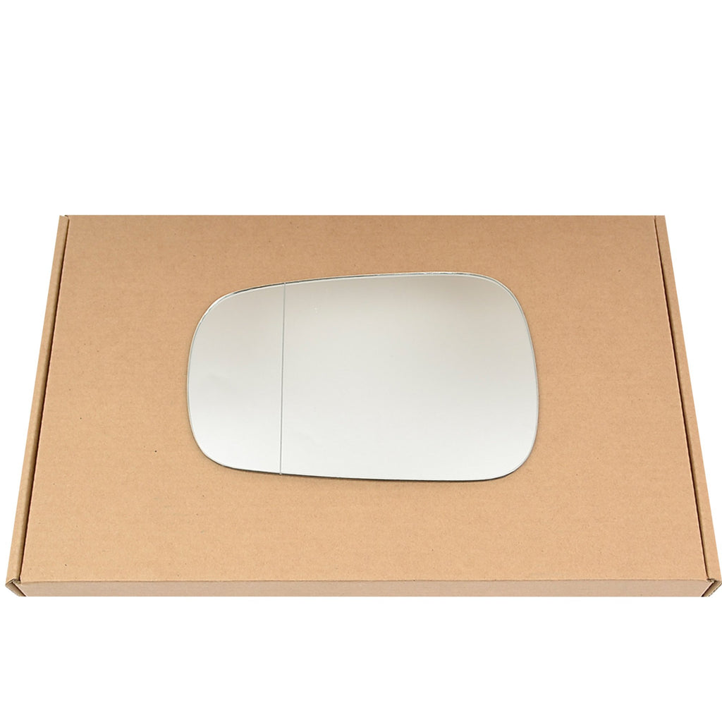 Wing Mirror Glass Left for Ford Fiesta 2002-2005 Stick-On Passenger Near Side with Blind Spot