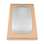 Wing Mirror Glass Right for Fiat Doblo 2001-2010 Stick-On Driver Off Side Convex
