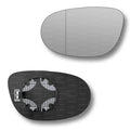 Replacement Wing Mirror Glass Left for Fiat Bravo 2007-2014 Clip-On Passenger Near Side N/S Heated with Blind Spot