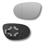 Replacement Wing Mirror Glass Left for Fiat Bravo 2007-2014 Clip-On Passenger Near Side N/S Heated with Blind Spot