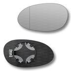 Replacement Wing Mirror Glass Left for Smart City Coupe, Fortwo, Roadster 1998-2007 Clip-On Passenger Near Side N/S Heated with Blind Spot