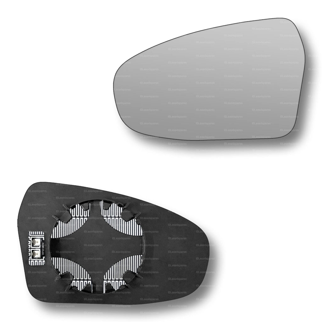 Replacement Wing Mirror Glass Left for Kia Ceed 2018-2022 Clip-On Passenger Near Side N/S Heated Convex