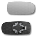 Replacement Wing Mirror Glass Right for Jaguar XK 1996-2005 Clip-On Driver Off side Heated with Blind Spot