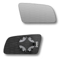 Replacement Wing Mirror Glass Right for BMW 5 Series 6 Series 2003-2010 Clip-On Driver Off side Heated Convex