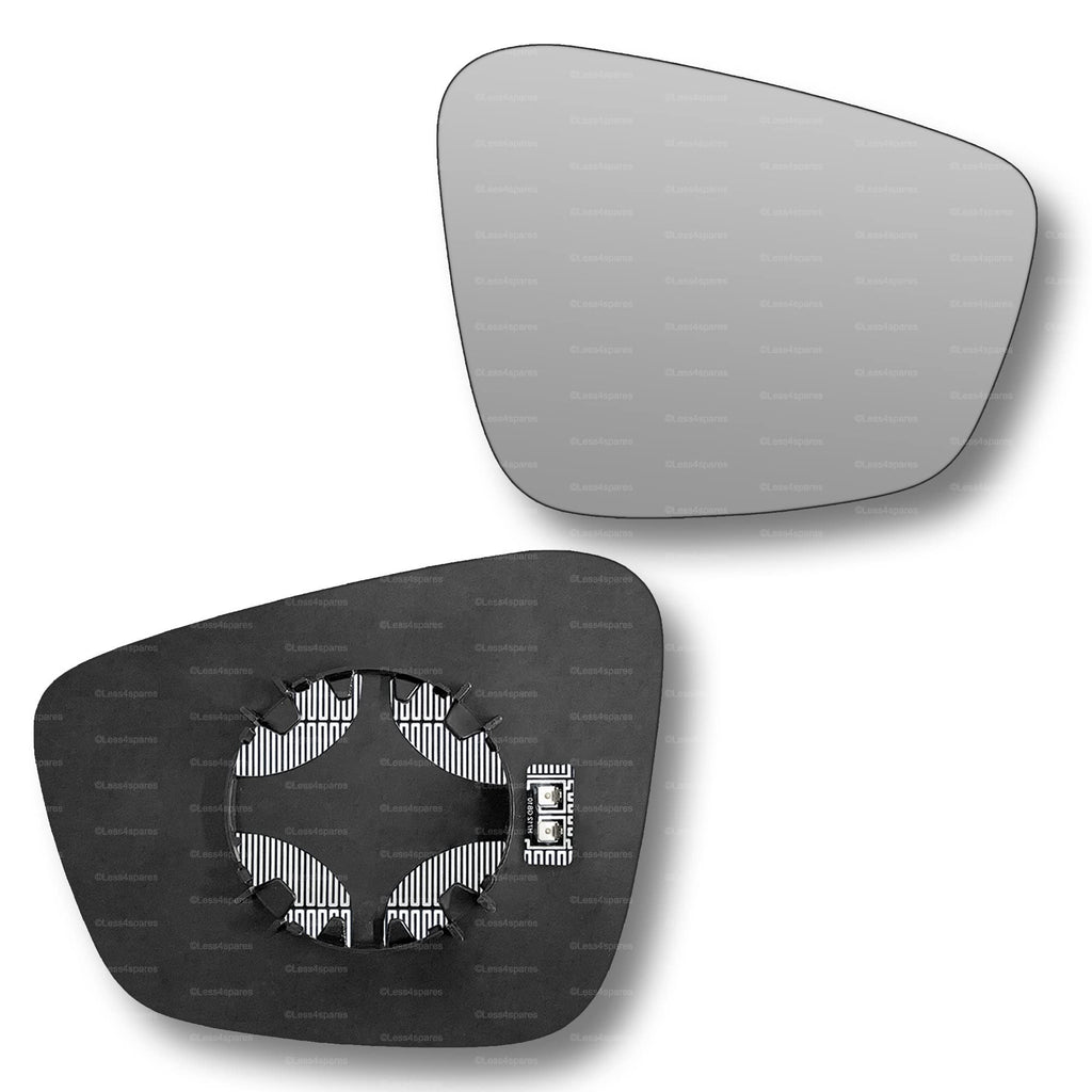 Replacement Wing Mirror Glass Right for MG 6 2010-2016 Clip-On Driver Off side Heated Convex