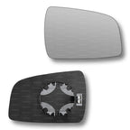 Replacement Wing Mirror Glass Right for Vauxhall Zafira 2009-2014 Clip-On Driver Off side Heated Convex
